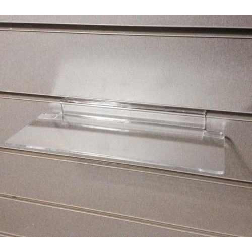 Yorkshire Displays Ltd Clear Plastic Slatwall Shoe Shelves